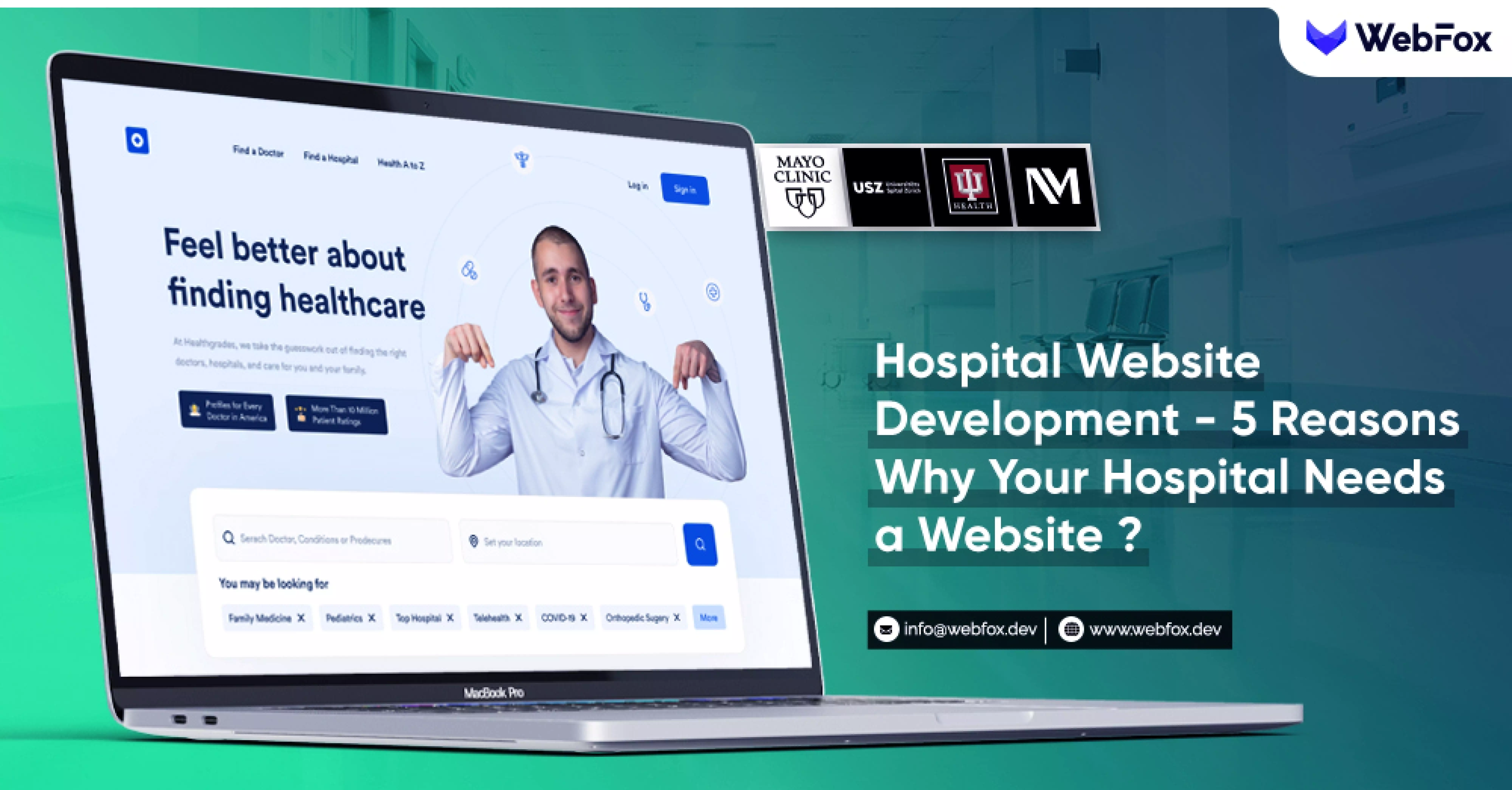 Hospital Website Development - 5 Reasons Why Your Hospital Needs a Website
